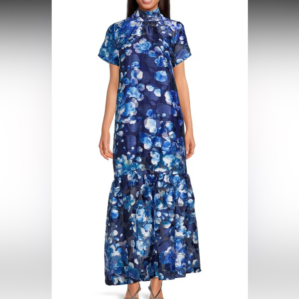 Sugarlips Navy Floral Maxi Dress